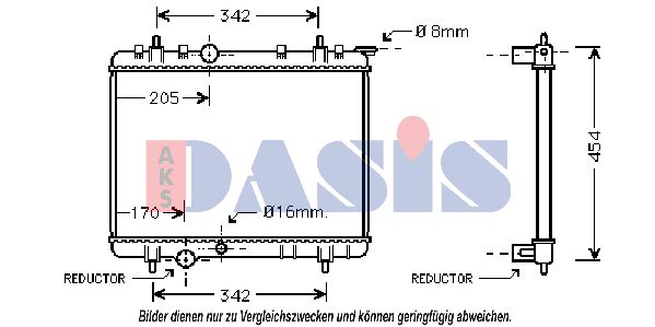 AKS DASIS Radiaator,mootorijahutus 061110N